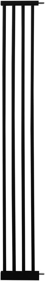 Lumizone Extra Tall Pet Gate 55.12" High Pressure Mounted 8.27" Wide Extension kit 1.37" Gap (8.27" W, Black)
