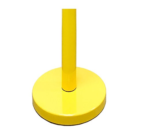VIP Crowd Control Retractable Belt Stanchion Queue Safety Barrier Set, 36" Ht, 78" Belt (2 YEL Posts Caution Belt)