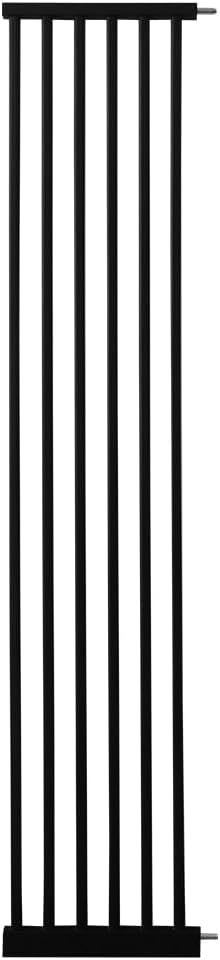 Lumizone Extra Tall Pet Gate 55.12" High Pressure Mounted 12.60" Wide Extension kit 1.37" Gap (12.60" W, Black)
