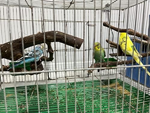 Bird perches Bird Perch Stand Perches for Cages Natural Bird Perch(4-Piece Set) (1)
