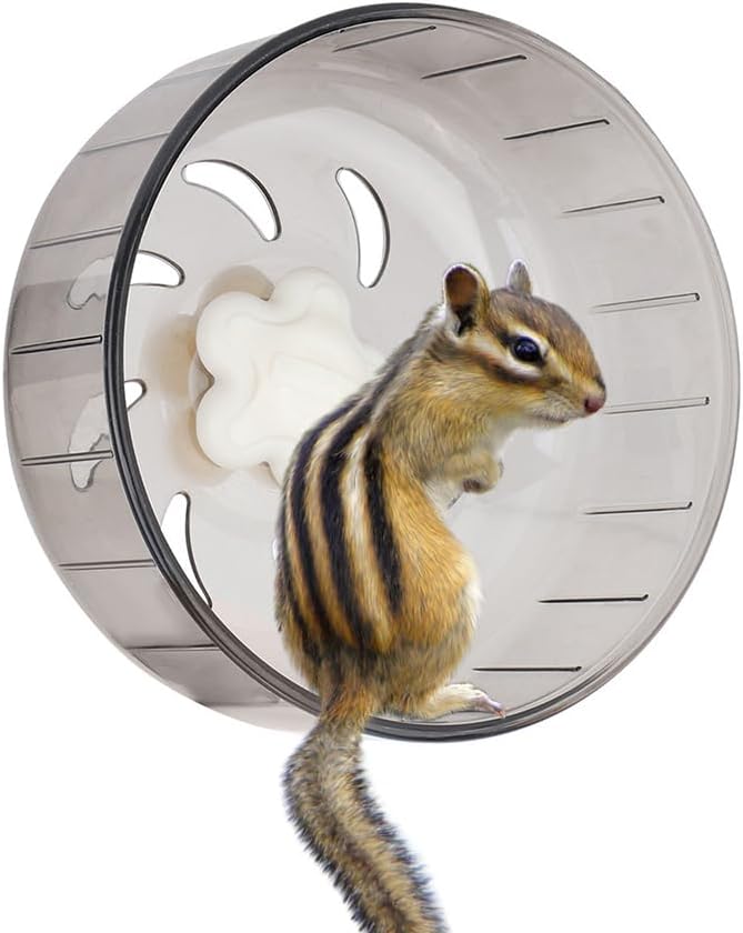 Joyzan Hamster Exercise Wheel, Mice Silent Quiet Running Spinner Mini Pet Small Guinea Pig Toy Mute Mount on Cage Accessories Gerbil Dwarf Syrian Rat Animal Chinchillas Dwarf Syrian Hedgehog Mouse 5in