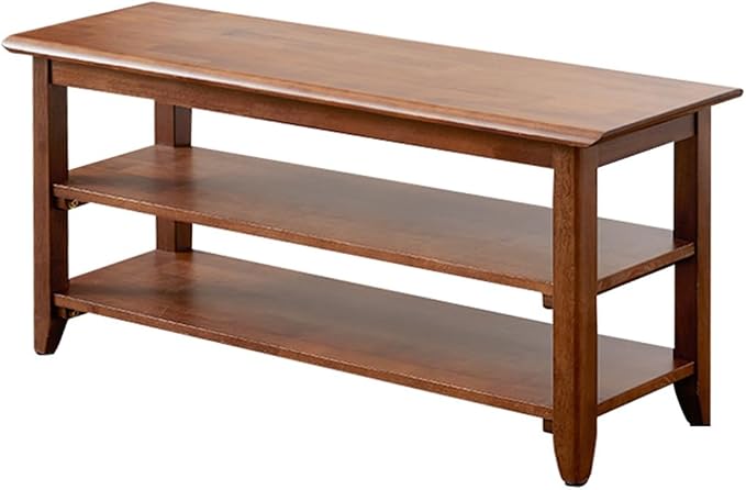 XKZG Storage Bench Wooden Shoe Rack Bench Rustic Solid Wood Entryway Bench