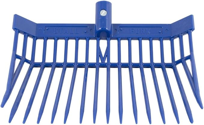 Dura-Tech Platinum Manure Fork for Horses | Constructed by Professional Horsemen | 100% Plastic & Chemical Free | Cold Weather Resistant | Made in USA