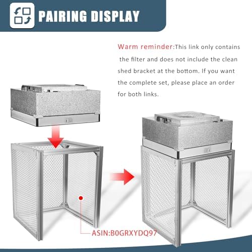 HEPA H14 Filtration Laminar Flow Hood(Include HEPA Filter),FFU,Updated Fan Filter Unit, Laminar Air Flow Hood (22.6”x22.6”110V), 100/ISO Class 5 Cleanliness, for laboratories/clean rooms/Mushroom Room