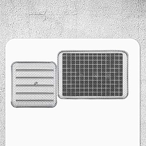 TOODOO 3 Pack Flying Insect Screen RV Furnace Vent Cover (2.8 Inch)(8.5 x 6 Inch) Stainless Steel Mesh with Installation Tool