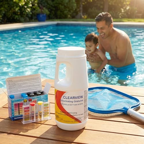 ClearView Calcium-Free Quick Dissolving Chlorine Granules for Spas, 2.2 Lbs