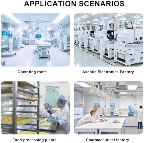 Fan Filter Unit Laminar-Flow-Hood Yzzwer - FFU HEPA Filters for Class 100/ISO 5 Cleanliness Clean Room Mycology and Mushroom Room Work 110V (Include HEPA Filter)