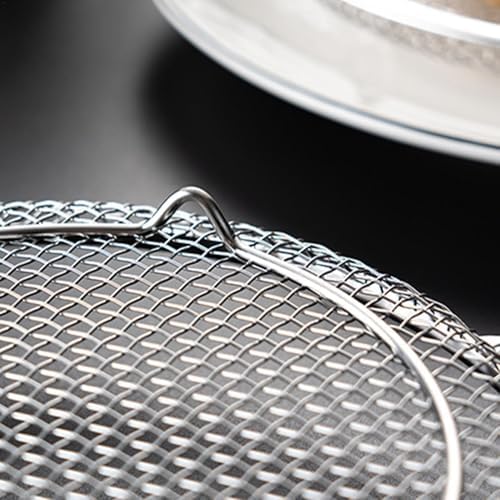 Kitchen Oil Filter Tray - Stainless Steel Mesh Filtering Basket With Tray | Oil Drain Rack | Oil Drip Filter For Frying Grilling Food | Air Fryer Accessories For Frying Grilling Food