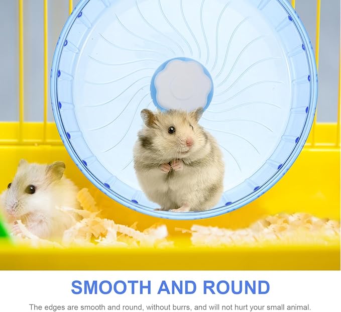 MERRYHAPY Hamster Wheel for Guinea Pig Chinchilla Gerbils Quiet Running Wheel Toy for Pets Hamster Toys for Cage Exercise and Activity