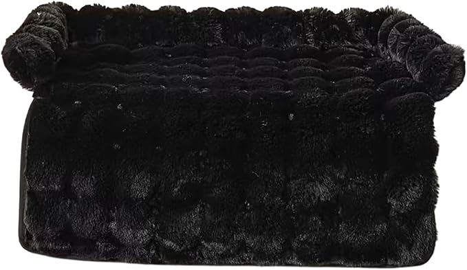 Dog Bed for Couch, Furniture Protector Raised Edge with Padding, Calming Plush Dog Bed with Soft Support, Home Kitchen Living Room, Nursery Apartment Daily Rest 29.53x29.53x3.94 inches