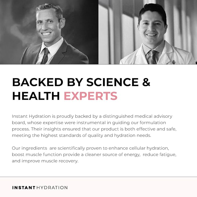 Instant Hydration Electrolytes Powder Packets