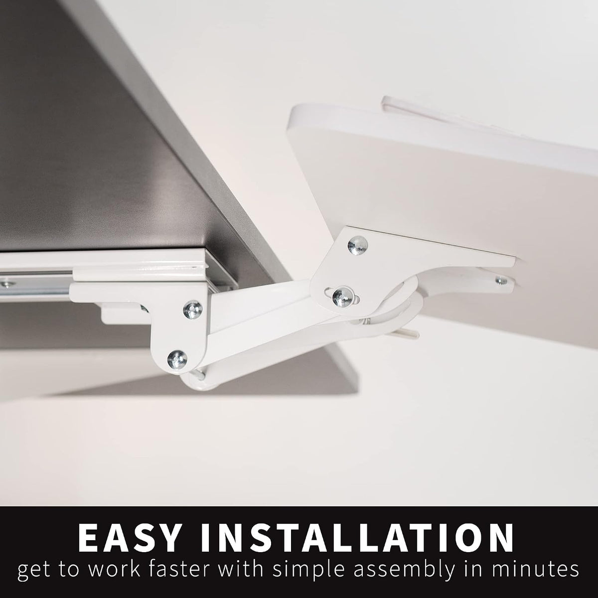 VIVO White Under Desk 25 x 10 in Keyboard Tray, MOUNT-KB03W