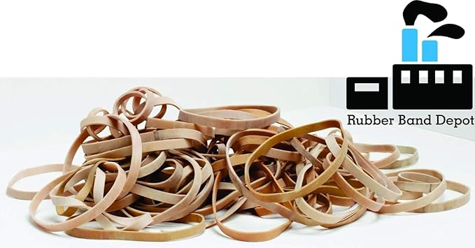Rubber Band Depot, Size #54, ASSORTED SIZES, Everyday Rubber Bands - 1/4 Pound Bag