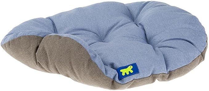 Ferplast Bed for Dogs and Cats, Cushion for Medium Dogs, Cushion for Cats, Mat for Kennels and Cars – Washable – Cotton with Soft Padding, 78 x 50 m, Sky Blue