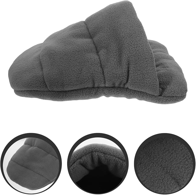 POPETPOP Pet Dog Cat Bed Warm Kennel Nest Pad Padded Cotton Cushion for Small Pets Puppy Kitten Blanket Mat Snuggly Sleep Mat Machine Washable Xs 12.20X11.81In Grey
