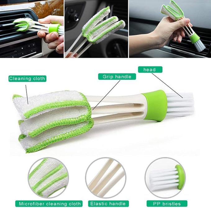 UPKOCH Window Groove Cleaning Brush Set 8pcs Window Gap Scrubber Brushes Dust
