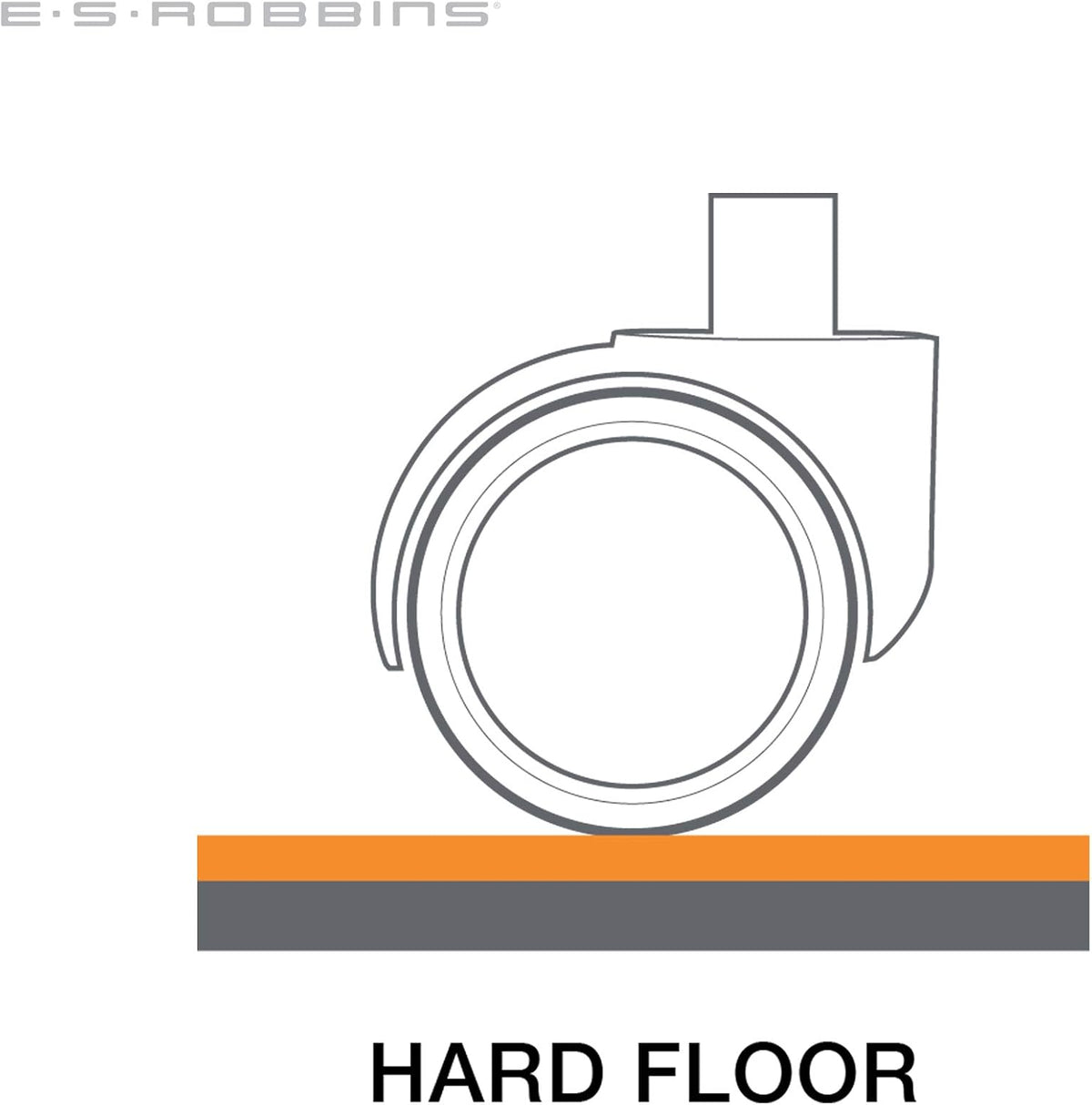 ES Robbins EverLife Hard Floor Lipped Vinyl Chair Mat, 36 by 48-Inch, Light Use Clear