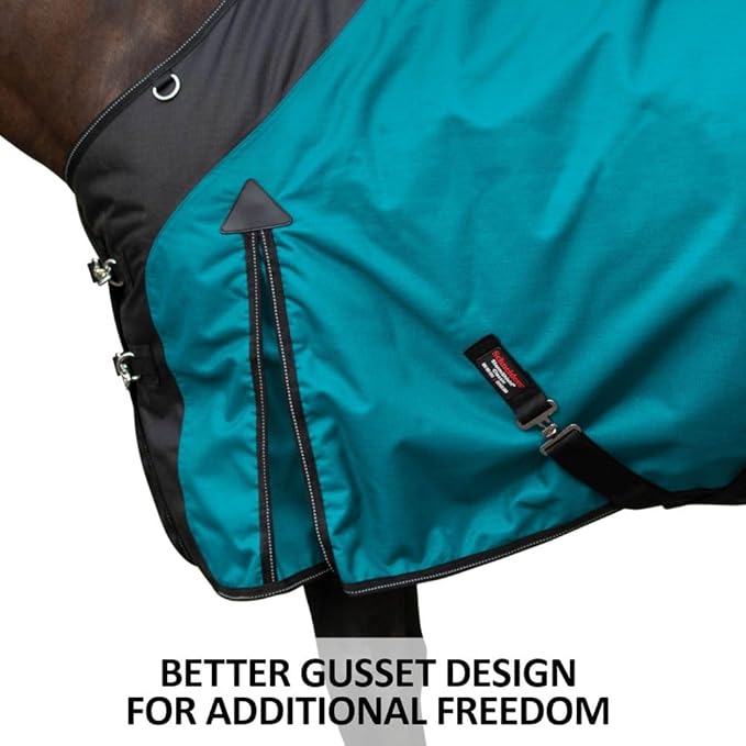 STORM SHIELD Classic II Surcingle Horse Turnout Blanket | Contour Collar | Horse Blankets for Winter Waterproof | 1200D Ripstop Durability | Winter Horse Blanket