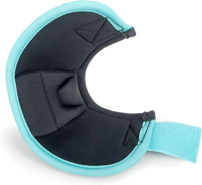 Jeffers Expression No Turn Bell Boots for Horses - Lime & Turquoise, Large | Shock Absorbing Hoof Protection | Secure Double Hook & Loop Closure, Perfect for Turnout, Training, & Riding - 1 Pair