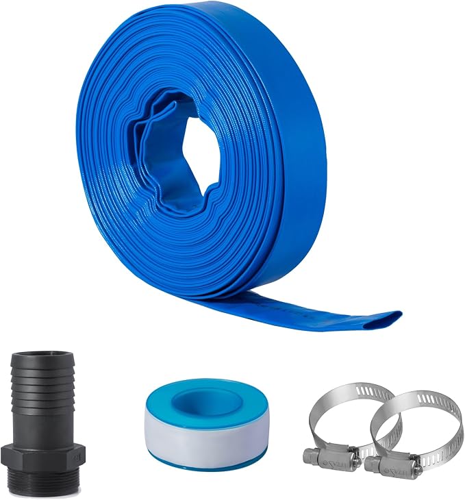 Eastrans 2 in x 50 ft Pool Backwash Hose Kit