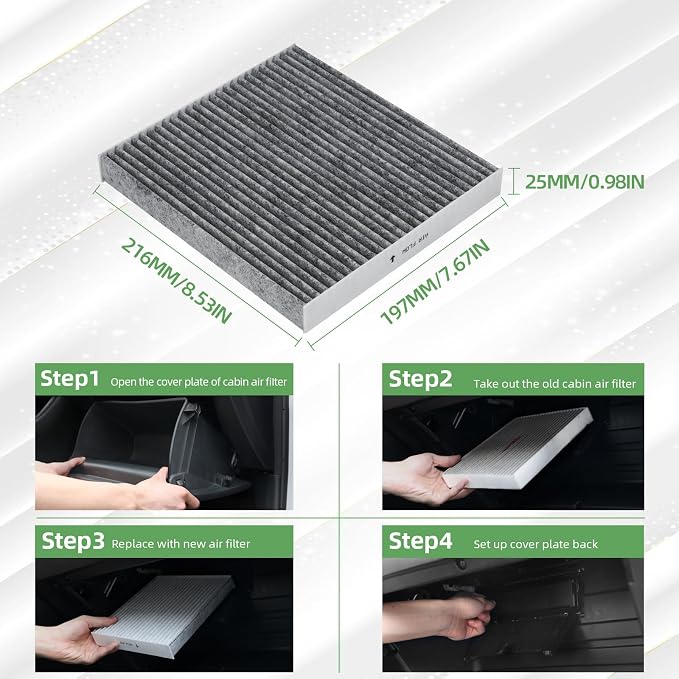 CF11671 Cabin Air Filter With Activated Carbon Compatible with RAM 1500 2500