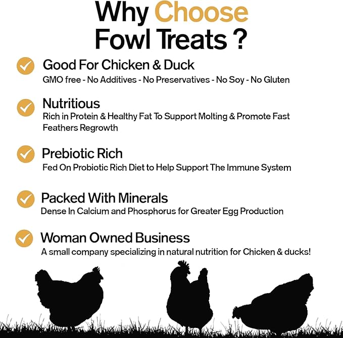Naturally Fortified Flock Booster - Concentrated Protein and Flora Supplements Suitable for Hens and Ducks, Hand Mixed USA Grown Ingredients โ Vitale Molt & Laying โ 16oz