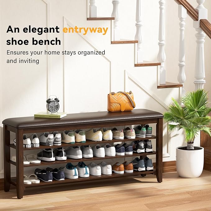 Shoe Rack Bench Entryway Storage