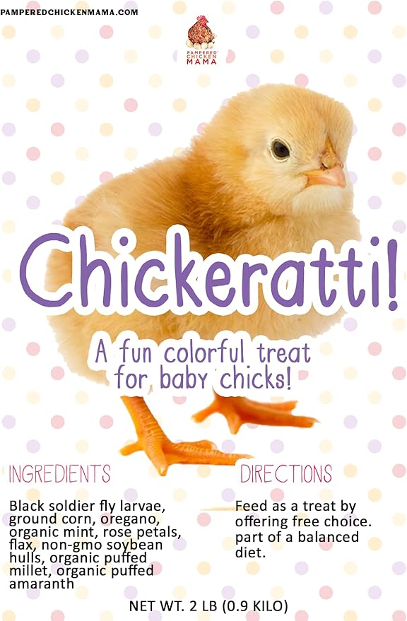Chickeratti Baby Chick Feed & Treat for Brooder & Feeder (8 POUNDS) | Chicken Supplies with Food, Toys, Treats & Grubs, Coop Accessories (2)