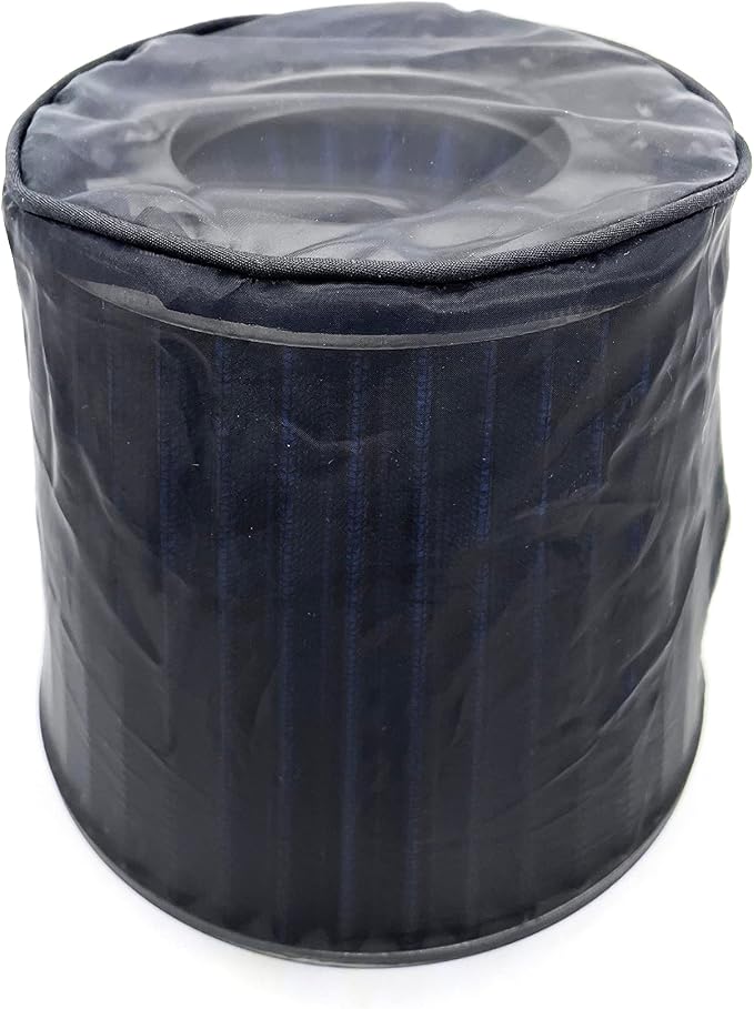 Black Cold Air Intake Cone Replacement Performance Washable Clamp-on Dry Filter