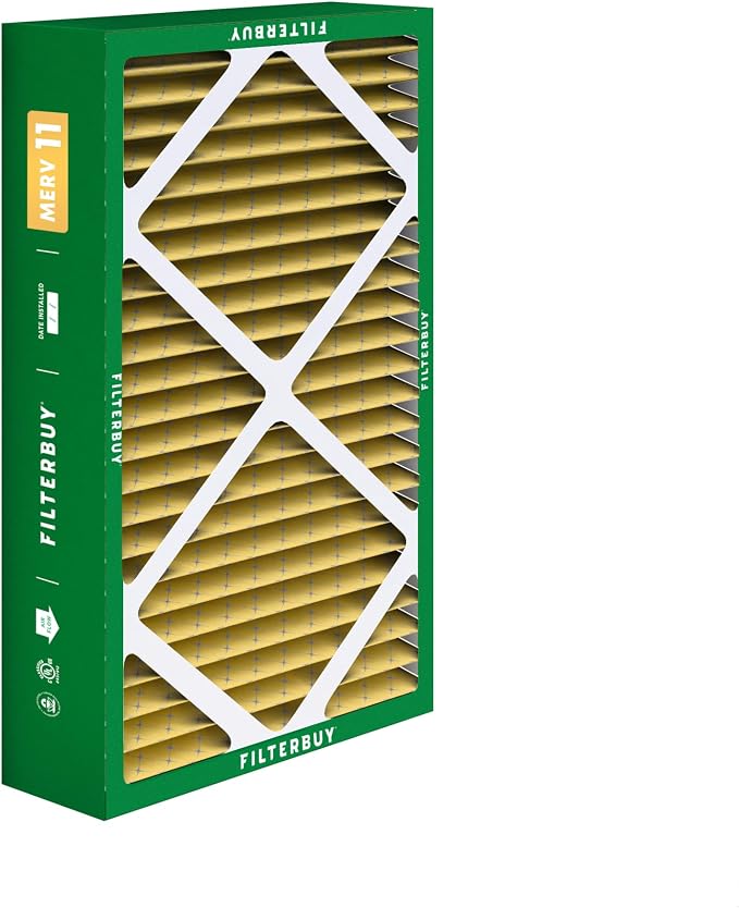 Filterbuy 16x26x5 Air Filter MERV 11 Superior Pet & Allergy Defense, Pleated