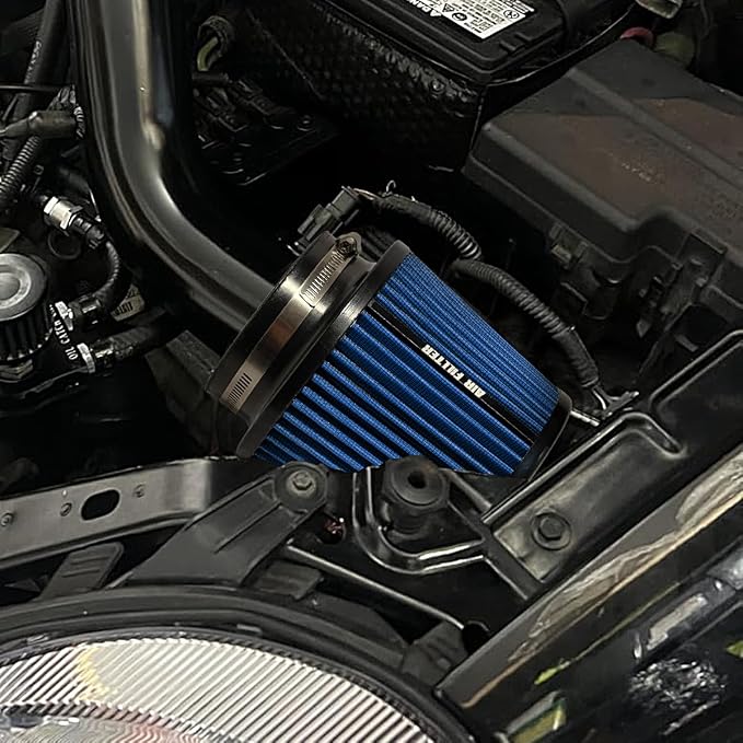 3" 3.5" 4" Inlet Car Replacement Cold Air Intake Filter 76mm 89mm 102mm 3 Sizes