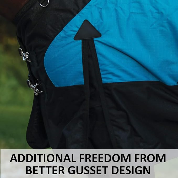 STORM SHIELD Classic II Surcingle Horse Turnout Blanket | Contour Collar | Horse Blankets for Winter Waterproof | 1200D Ripstop Durability | Winter Horse Blanket