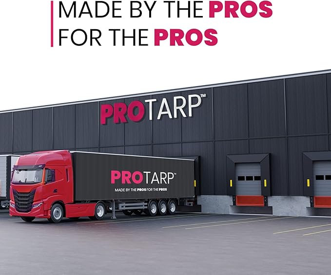 PROTARP Extreme Heavy Duty 22 Mil Tarp Cover, Waterproof, UV Resistant, Rip and Tear Proof, Poly Tarpaulin with Reinforced Edges for Roof, Camping, Patio, Pool, Boat. (Silver/Black 12′ X 20′)