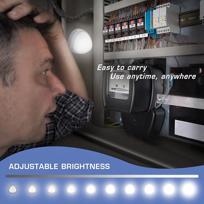 EverBrite Tap Light, LED Puck Lights, Wireless Push Lights, Remote Controlled