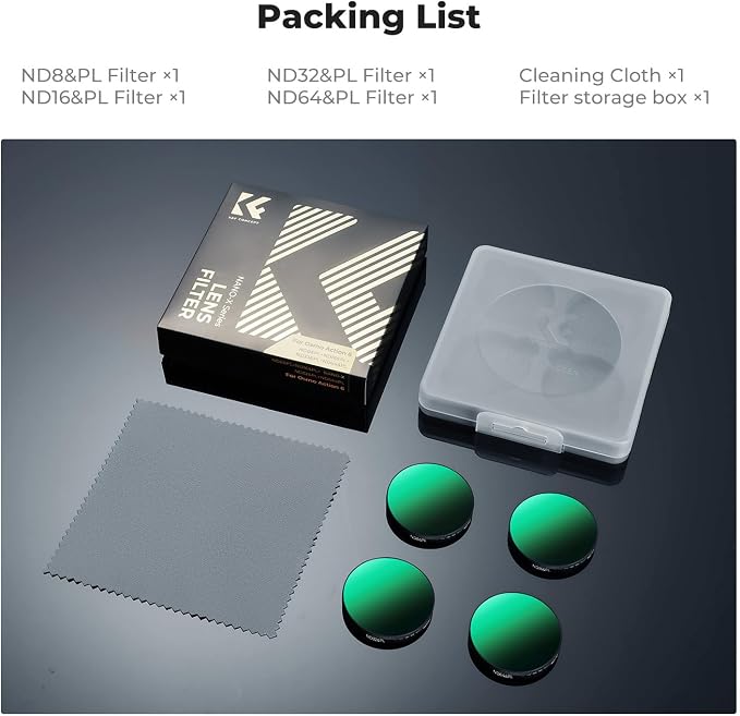 K&F CONCEPT CPL ND Filter Kit Compatible