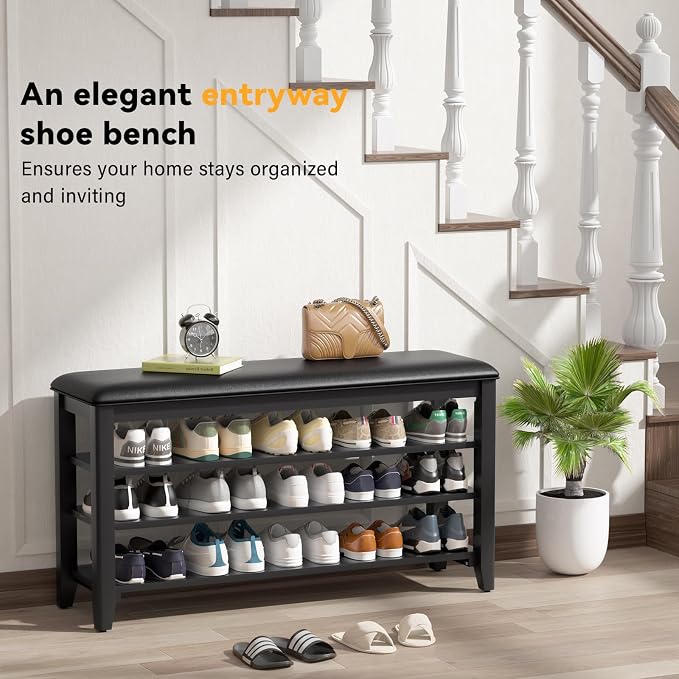Shoe Rack Bench Entryway Storage