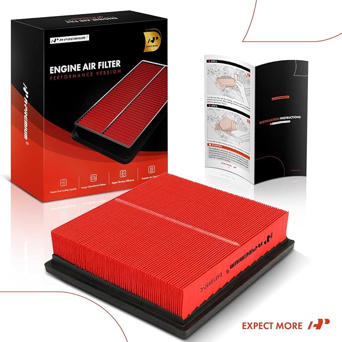 A-Premium High-performance, Pre-oiled Engine Air Filter Compatible