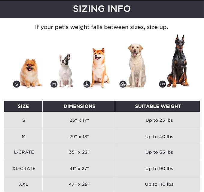 Bedsure Washable Dog Crate Bed for Large Dogs, Soft Foam Floor Pet Mat, Versatile Lightweight Pet Crate Pad for Cages