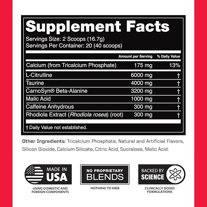 Outwork Nutrition Preworkout for Men & Women