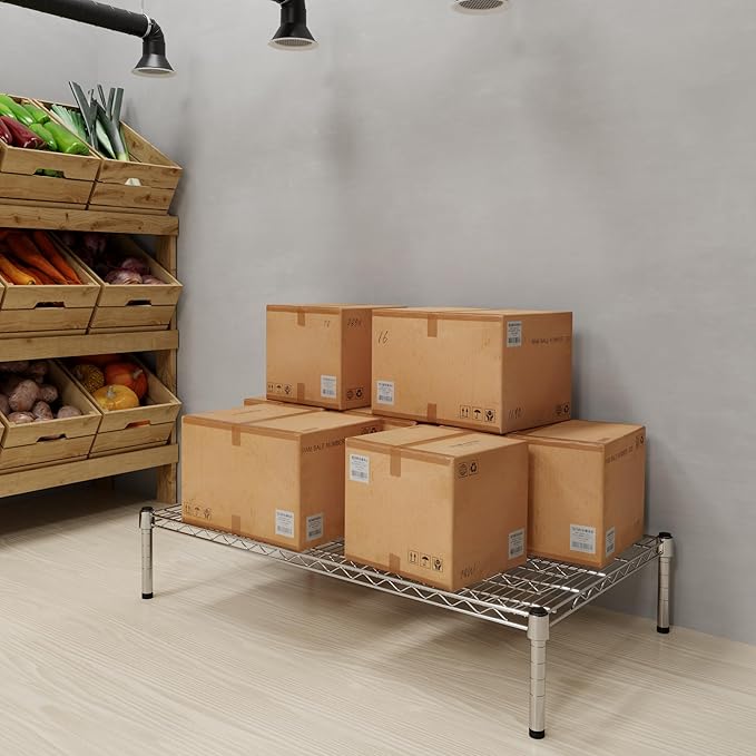24" Deep x 42" Wide x 8" Height Wire Shelving Kit | 1-Tier | NSF Commercial Storage Rack Unit