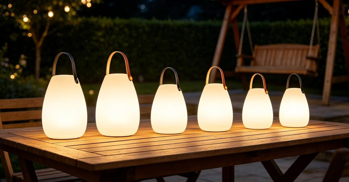 uuffoo 2 Pack Rechargeable Portable Table Lamp with Remote