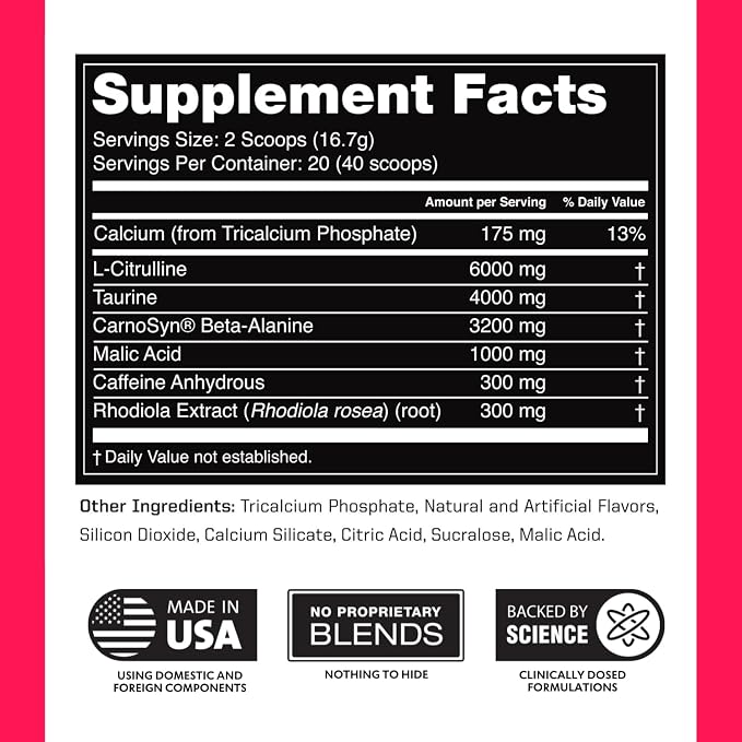 Outwork Nutrition Preworkout for Men & Women
