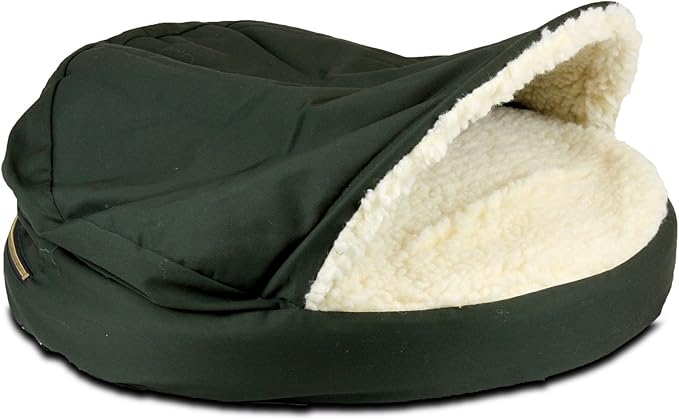 Snoozer Orthopedic Cozy Cave Pet Bed, Small, Olive