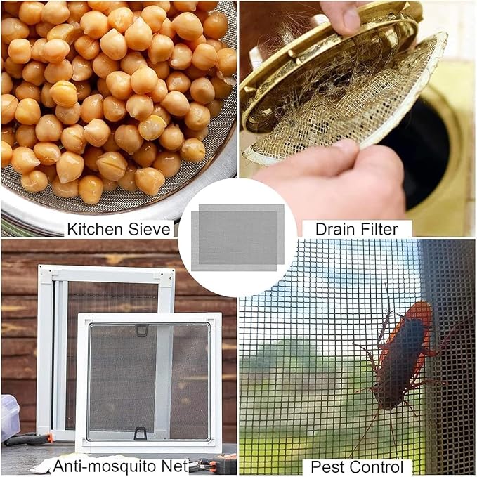 Stainless Steel Woven Wire Mesh, 304 Steel Wire Cloth, Insect Screen, Air Vent