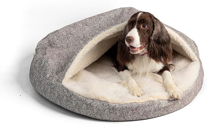 Snoozer Luxury Orthopedic Cozy Cave Pet Bed, Showdog Collection, Small - Merlin Linen