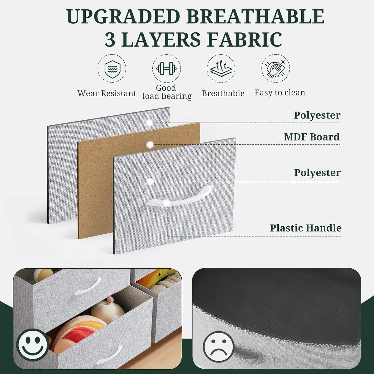 8-Drawer Dresser for Bedroom, Anti-Tip Tall Storage Organizer
