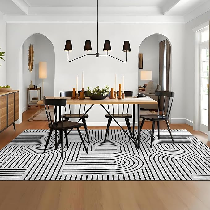 ROYHOME Washable Rug 5x7 Area Rugs