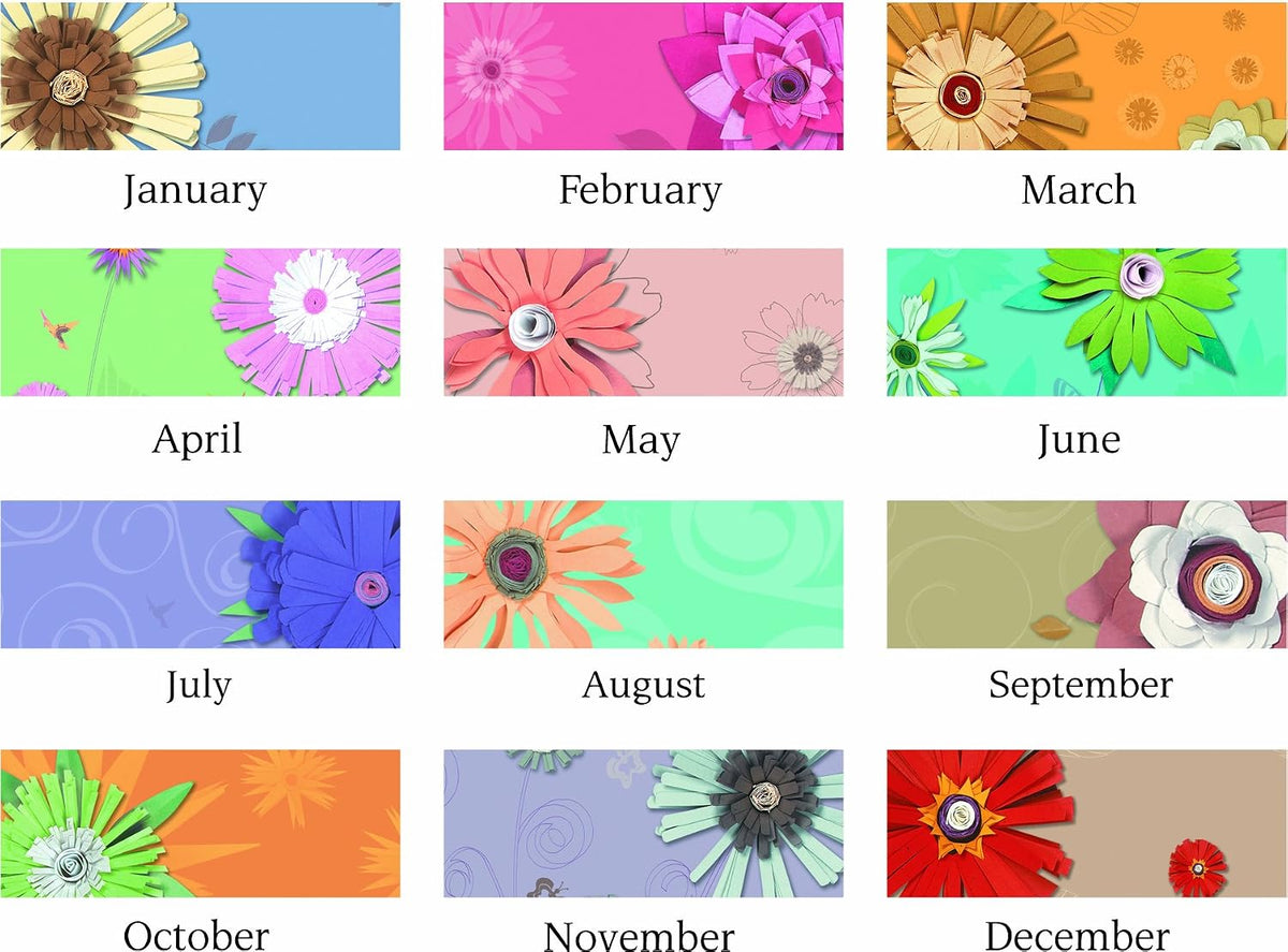 AT-A-GLANCE 2014 Paper Flowers Desk Pad Calendar, 17 x 22 Inches (5035)