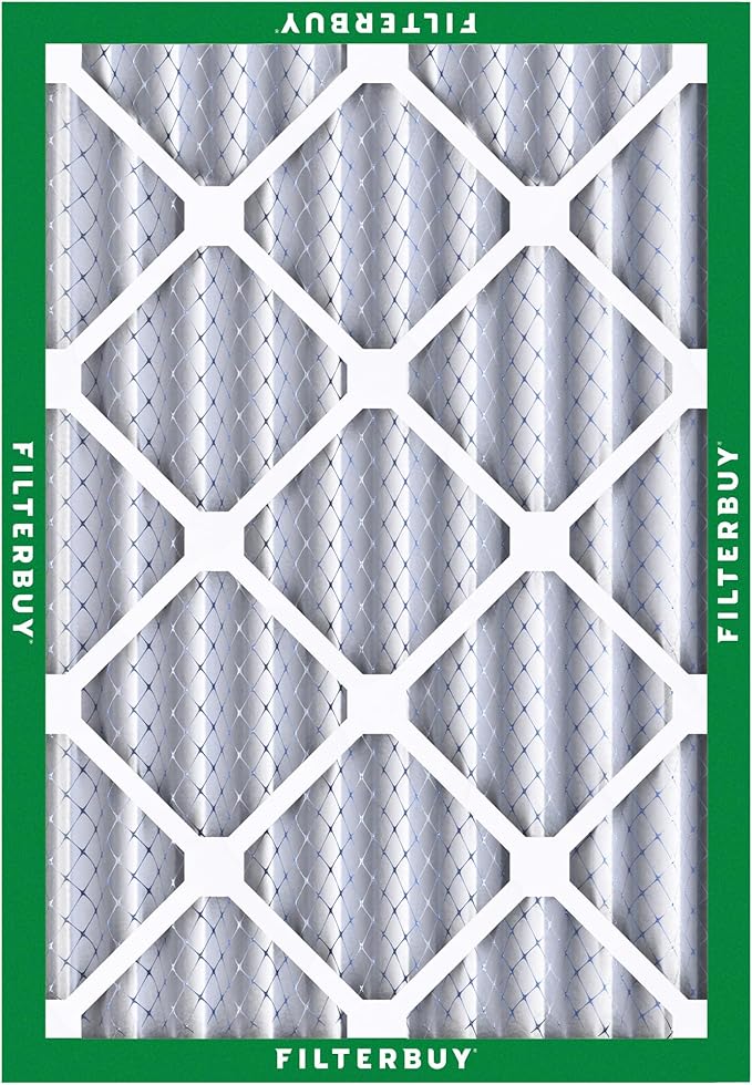 Filterbuy 22x28x4 Air Filter MERV 8 Essential Dust & Allergy Defense,