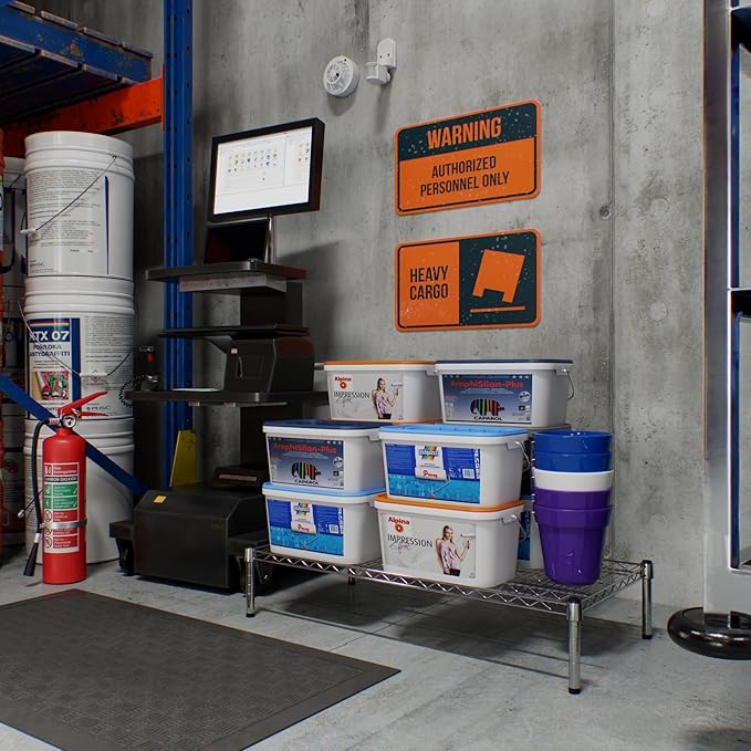 21" Deep x 42" Wide x 8" Height Wire Shelving Kit | 1-Tier | NSF Commercial Storage Rack Unit